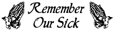Remember Our Sick